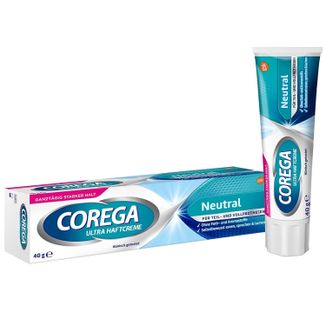 Corega Super Mocny, krem mocujący do protez zębowych, neutralny, 40 g - zdjęcie produktu