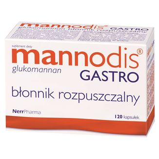 Mannodis Gastro, 120 kapsułek twardych USZKODZONE OPAKOWANIE - zdjęcie produktu