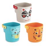 Canpol Babies, kubeczki do kąpieli, Hello Little, od 9 miesiąca, 3 sztuki USZKODZONE OPAKOWANIE - miniaturka zdjęcia produktu