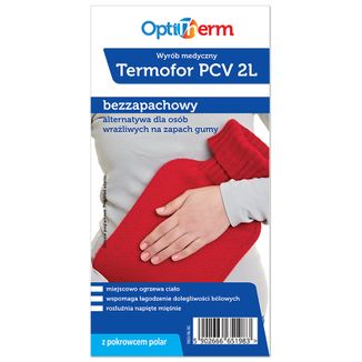 Optitherm, termofor PCV z pokrowcem z polaru, 2 l, 1 sztuka - zdjęcie produktu