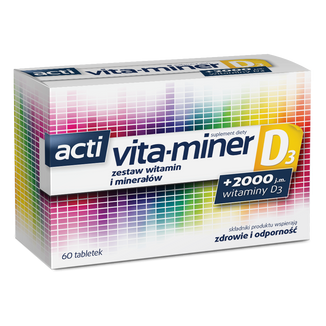 Acti Vita-Miner D3, 60 tabletek - zdjęcie produktu
