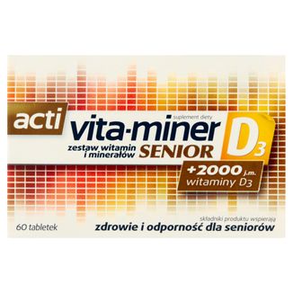 Acti Vita-miner Senior D3, 60 tabletek - zdjęcie produktu