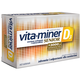 Vita-miner Senior D3, 60 tabletek - zdjęcie produktu