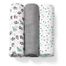 BabyOno Natural Bamboo, naturalne pieluszki z włókien bambusa, 70 x 70 cm, bambusowe, szare, 3 sztuki USZKODZONE OPAKOWANIE - miniaturka 2 zdjęcia produktu
