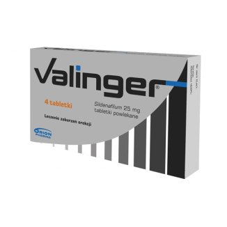Valinger 25 mg, 4 tabletki - zdjęcie produktu