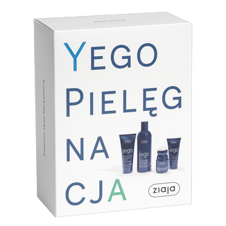 Zestaw Ziaja Yego, krem nawilżający dla mężczyzn, 50 ml + żel pod prysznic 3w1, 200 ml + balsam po goleniu, 300 ml + antyperspirant roll-on, Sport, 60 ml - zdjęcie produktu