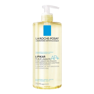 La Roche-Posay Lipikar AP+, olejek myjący uzupełniający poziom lipidów, przeciw podrażnieniom skóry, 750 ml - zdjęcie produktu
