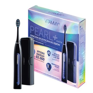 Vitammy Pearl+, szczoteczka soniczna, noire + etui, 1 sztuka - zdjęcie produktu
