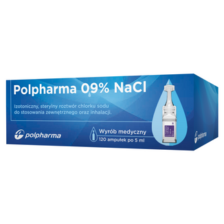Polpharma 0,9% Natrium Chloratum, 5 ml x 120 pojemników - zdjęcie produktu