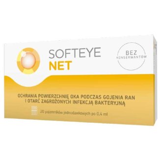 Softeye Net, żel do oczu, 0,4 ml x 20 pojemników jednodawkowych - zdjęcie produktu