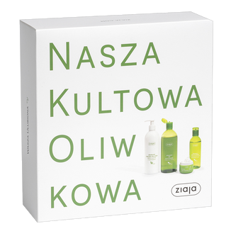Zestaw Ziaja Oliwkowa, płyn micelarny, 200 ml + żel pod prysznic, 500 ml + mleczko do ciała, 400 ml + krem do twarzy, 50 ml - zdjęcie produktu