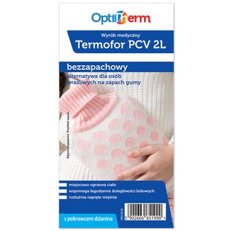 Optitherm, termofor PCV z pokrowcem z dzianiny, 2 l, 1 sztuka - zdjęcie produktu