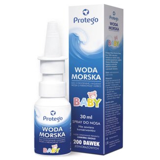 Protego Woda Morska Baby, spray do nosa dla dzieci i niemowląt, 30 ml USZKODZONE OPAKOWANIE - zdjęcie produktu