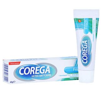 Corega Frisch, krem mocujący do protez zębowych, mocno miętowy, 40 g - zdjęcie produktu