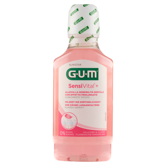Sunstar Gum SensiVital+, płyn do płukania jamy ustnej, zmniejszający nadwrażliwość zębów, 300 ml - zdjęcie produktu