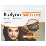 Activlab Pharma Biotyna Forte 10 mg, 30 tabletek - miniaturka zdjęcia produktu