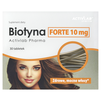 Activlab Pharma Biotyna Forte 10 mg, 30 tabletek - zdjęcie produktu
