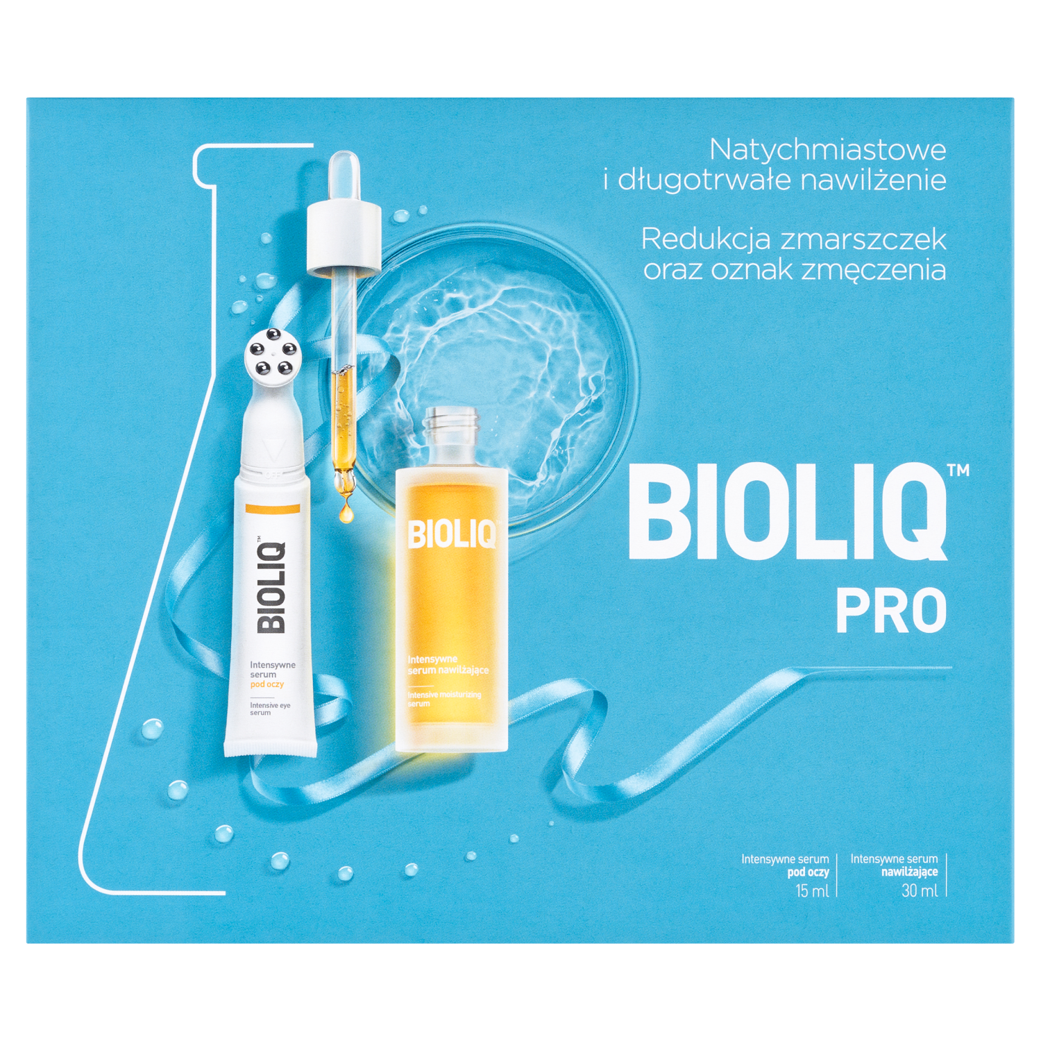Bioliq Zestaw Bioliq Pro Intensywne serum pod oczy 15 ml + intensywne serum nawilżające 30 ml