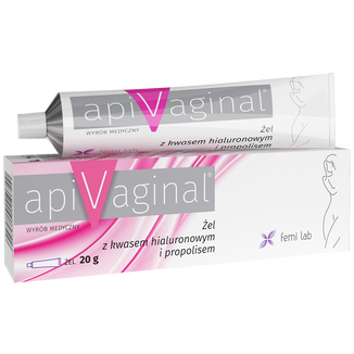 ApiVaginal, żel z kwasem hialuronowym i propolisem, 20 g ApiVaginal, żel z kwasem hialuronowym i propolisem, 20 g - zdjęcie produktu