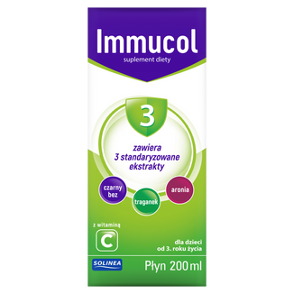 Immucol 3, syrop dla dzieci od 3 lat i dorosłych, 200 ml - zdjęcie produktu