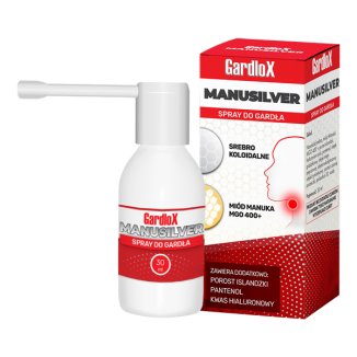 Gardlox Manusilver, spray do gardła, 30 ml - zdjęcie produktu
