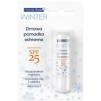 Novaclear Winter, zimowa pomadka ochronna do ust, SPF25, 4,9 g USZKODZONE OPAKOWANIE - zdjęcie produktu