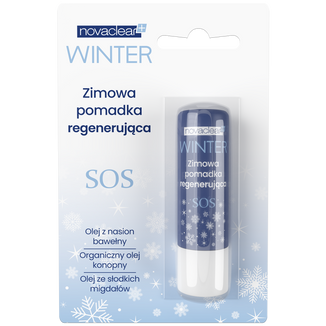 Novaclear Winter, zimowa pomadka regenerująca do ust SOS, 4,9 g - zdjęcie produktu