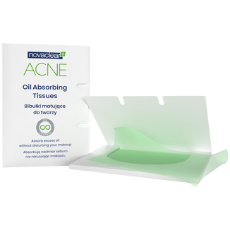 Novaclear Acne, bibułki matujące do twarzy, 50 sztuk - zdjęcie produktu