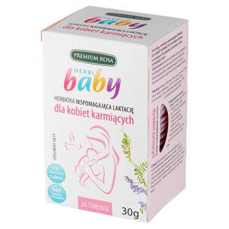Premium Rosa Herbi Baby, herbatka wspomagająca laktację, 20 saszetek - zdjęcie produktu