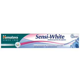 Himalaya Sensi-White, pasta wybielająca do zębów wrażliwych, bez fluoru, 75 ml - zdjęcie produktu