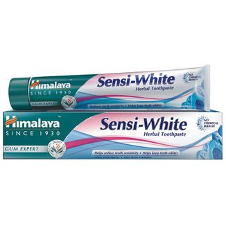 Himalaya Sensi-White, pasta wybielająca do zębów wrażliwych, bez fluoru, 75 ml - zdjęcie produktu