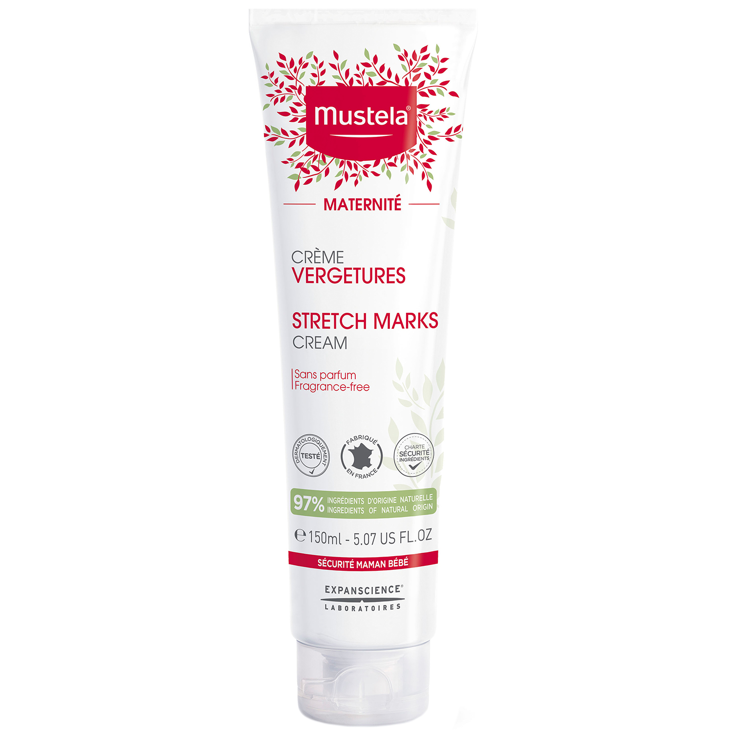 Mustela Mustela Maternite, Creme gegen Dehnungsstreifen, ohne Duft, 150 ml — Inhaltsstoffe und Bewertung