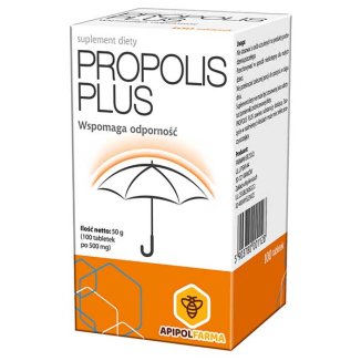 Propolis Plus, 100 tabletek - zdjęcie produktu