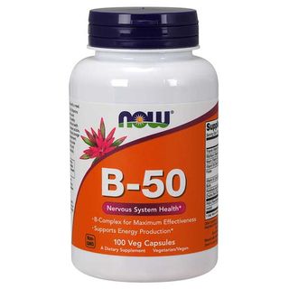 Now Foods B-50, kompleks witamin z grupy B, 100 kapsułek - zdjęcie produktu