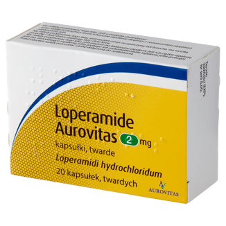 Loperamide Aurovitas, 2 mg, 20 kapsułek USZKODZONE OPAKOWANIE - zdjęcie produktu