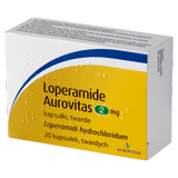 Loperamide Aurovitas, 2 mg, 20 kapsułek - miniaturka zdjęcia produktu