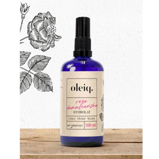 Oleiq, hydrolat z róży damasceńskiej, 100 ml - 2 Oleiq, hydrolat z róży damasceńskiej, 100 ml - 2 - zdjęcie produktu