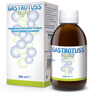 Gastrotuss Light, syrop przeciwrefluksowy, 500 ml USZKODZONE OPAKOWANIE - zdjęcie produktu