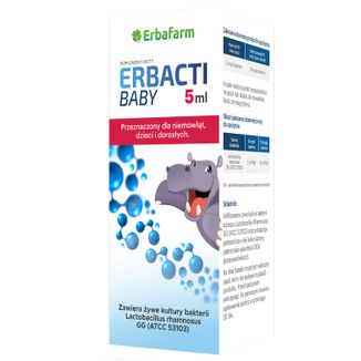 Erbafarm Naturale Erbacti Baby, krople, 5 ml - zdjęcie produktu
