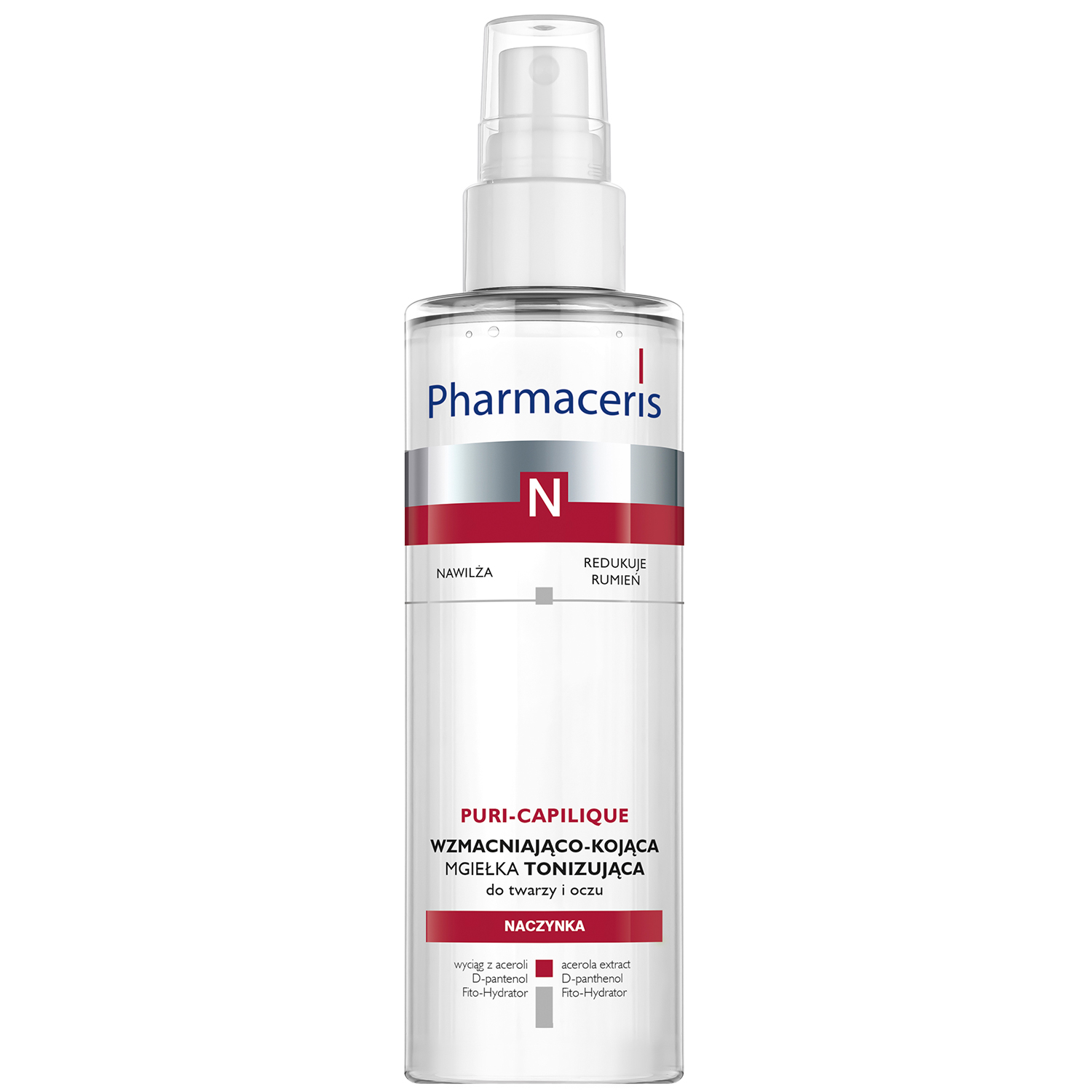 Pharmaceris Pharmaceris N Puri-Capilique, sanft Tonikum-Spray kräftigend Couperose, 200 ml — Inhaltsstoffe und Bewertung