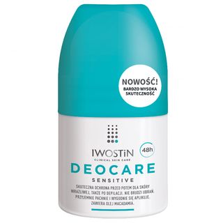 Iwostin Deocare Sensitive, antyperspirant do skóry wrażliwej, roll-on, 50 ml - zdjęcie produktu