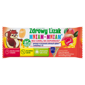 Zdrowy Lizak Mniam-mniam, smak mango, 1 sztuka - zdjęcie produktu