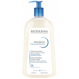 Bioderma Atoderm Creme de douche, żel pod prysznic do mycia twarzy i ciała, 1 l USZKODZONE OPAKOWANIE - zdjęcie produktu