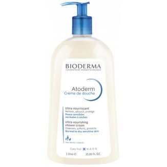 Bioderma Atoderm Creme de douche, żel pod prysznic do mycia twarzy i ciała, 1 l - zdjęcie produktu