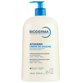 Bioderma Atoderm Creme de douche, żel pod prysznic do mycia twarzy i ciała, 1 l - zdjęcie produktu