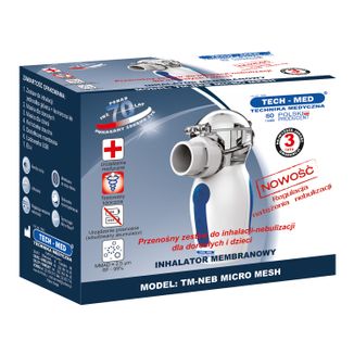 Tech-Med TM-NEB Micro Mesh, inhalator membranowy USZKODZONE OPAKOWANIE - zdjęcie produktu