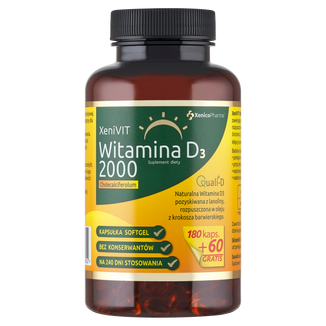 XeniVit Witamina D3 2000, 240 kapsułek miękkich - zdjęcie produktu