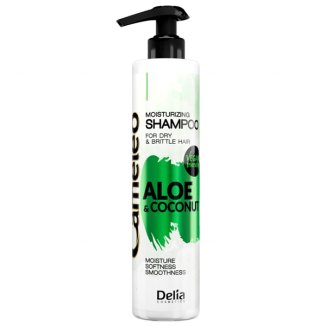 Delia Cameleo Aloes i Kokos, szampon nawilżający do włosów suchych i łamliwych, 250 ml - zdjęcie produktu