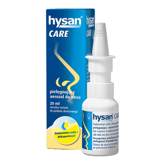 Hysan Care, pielęgnujący aerozol do nosa, 20 ml USZKODZONE OPAKOWANIE - zdjęcie produktu