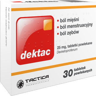 Dektac 25 mg, 30 tabletek powlekanych - zdjęcie produktu